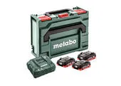 Metabo BASIS-SET 3 X LIHD 4.0 AH Akumulátory, nabíjačka + METALOC, 685133000