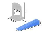 Strend Pro LW110 Klin nivelačný, 98x21x20 mm, bal. 100 ks