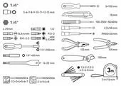 Extol Craft 422801 Sada náradia 46-dielna s aku skrutkovačom, 1x 12V/2Ah Li-ion