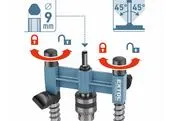 Extol Craft 907009 Lapač prachu pre vŕtačku, pre vrtáky 4-10mm, rozmery: Ø88x44mm