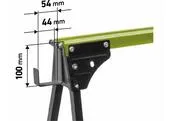 Fortum 4759990 Stôl pracovný skladací, max. 450kg, 845x598x735-885mm, fixačné otvory