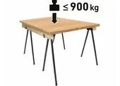 Fortum 4759990 Stôl pracovný skladací, max. 450kg, 845x598x735-885mm, fixačné otvory