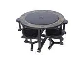 Gril a Ohnisko Strend Pro Grill, kovové, 4 stoličky, 3 v 1, 105x75 cm, uhlie, záhradné