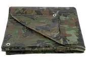 Strend Pro Tarpaulin Khaki Prekrývacia plachta oliva/kamufláž 03,0x05,0 m, 80 g/m