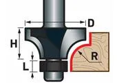Extol Premium 8802109 Fréza stopková zaobľovacia, Ø38,1x19mm