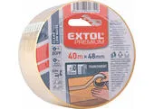 Extol Premium 8856322 Páska lepiaca transparentná, PP/akryl, 48mm x 40m, hrúbka 0,046mm, tichá