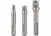 Extol Premium 8819695 Adaptér pre nástrčné hlavice, 3ks, SDS-plus na 1/4"-3/8"-1/2", CrV