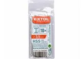 Extol Premium 8801035 Vrták do kovu 10ks, HSS, DIN338, Ø3,5mm