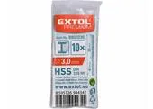 Extol Premium 8801030 Vrták do kovu 10ks, HSS, DIN338, Ø3,0mm