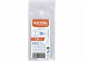 Extol Premium 8801010 Vrták do kovu 10ks, HSS, DIN338, Ø1,0mm