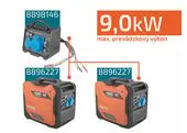 Heron 8896227 Elektrocentrála invertorová tichá 1F, 5,5kW, ATS, AGS, dialkové ovládanie