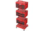 Box QBRICK® System ONE Workshop Red - Cart, 3x Toolbox, 4 dielna sada boxov na náradie