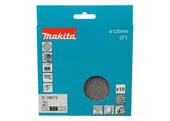 Makita D-78667 Sieťovaný brúsny papier na suchý zips 125mm, Z120, 10ks