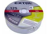 Extol Craft 106903 Kotúč rezný na kov 20ks, 125x1,0mm, v plechová krabička