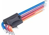 Extol Premium 8819416 Kľúče Torx farebné predĺžené, 9ks, T10-T50mm, S2