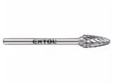 Extol Industrial 8703853 Fréza karbidová konvexná, polguľaté čelo, ø6mm, rezná dĺžka 13mm, stopka ø3mm