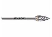 Extol Industrial 8703863 Fréza karbidová konvexná špicatá, ø6mm, rezná dĺžka 13mm, stopka ø3mm