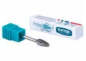 Extol Industrial 8703853 Fréza karbidová konvexná, polguľaté čelo, ø6mm, rezná dĺžka 13mm, stopka ø3mm