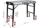 Fortum 4759970 Stôl zvárací skladací, max. 454kg