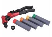 Fortum 4770628 Kliešte nitovacie s otočnou hlavou, 260mm, 2v1, nity 2,4-4,8mm, matice M3-M6