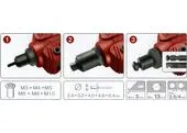 Fortum 4770638 Kliešte nitovacie a vysekávacie 3v1, nity 2,4-6,4mm, matice M3-M10