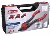 Fortum 4770639 Kliešte nitovacie 3v1, nity 2,4-6,4mm, matice M3-M10, skrutky M4-M8