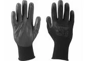 Extol Premium 8856637 Rukavice z polyesteru polomáčané v PU, čierne, 10"
