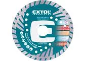 Extol Industrial 8703062 Kotúč rezný diamantový Turbo Grind Cut, 125x2,2mm, suché a mokré rezanie