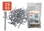 Extol Premium 8813873A Nity trhacie hliníkové 6,4x9,6mm 25ks