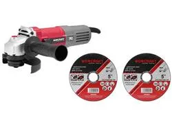 Worcraft AG08-125P Uhlová brúska PROMO + 2 kotuce M14, 710W, 125 mm