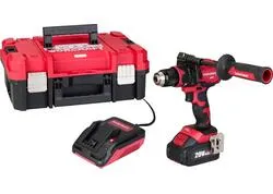 Worcraft XCUBE001 Toolbox Skrutkovač + Uhlová brúska 125 mm, 2x 4.0 Ah aku