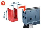Extol Premium 8859999 Podstavec pracovný skladací "koza", kovový, max. 550kg