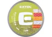 Extol Craft 903055 Kotúč rezný diamantový Turbo, 230x2,6mm, suché a mokré rezanie
