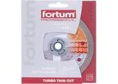 Fortum 4763041 Kotúč rezný diamantový Turbo Thin Cut, ø115x1,2mm, diamant 10mm, suché a mokré rezanie