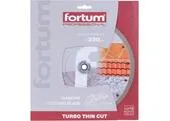 Fortum 4763045 Kotúč rezný diamantový Turbo Thin Cut, ø230x2,0mm, diamant 10mm, suché a mokré rezanie