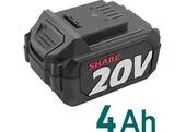 Extol Industrial 8791906 Fukár záhradný aku Share20V, 1x 4Ah, 52m/s, bezuhlíkový motor