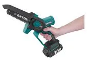Extol Industrial 8791922 Píla reťazová kompaktná aku Share20V, 1x 2Ah, čepeľ 13cm, mazanie