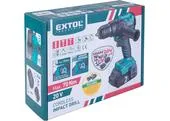 Extol Industrial 8791806 Vŕtačka s príklepom aku Share20V, 1x 2Ah