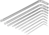 Sada kľúčov Strend Pro HK7008, 9 dielna, T10-T50, Torx, Cr-V, zástrčná