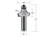 Makita D-48402 TCT profilová vodiaca fréza s ložiskom D-8