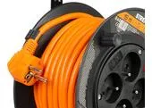 Kábel Strend Pro DG-FB04 predlžovací, L-15 m, IP20, na bubne, prierez 1,5 mm2