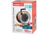 Kábel Strend Pro DG-FB04 predlžovací, L-15 m, IP20, na bubne, prierez 1,5 mm2