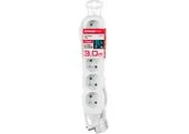 Kábel Strend Pro DG-F805B L-3 m, predlžovací, biely, 5x zásuvka, new edition