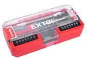 EXTOL PREMIUM 8819157 Skrutkovač račňový s bitmi, 43ks sada
