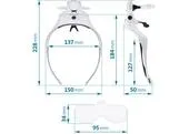 EXTOL LIGHT 43165 Okuliare s lupou a LED svetlom