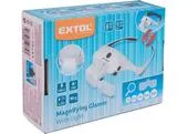 EXTOL LIGHT 43165 Okuliare s lupou a LED svetlom