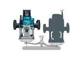 Makita RP001GZ Aku fréza 40V, bez aku