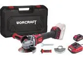 Worcraft CAG-S20LiBEN-125SET Brúska 125 mm, uhlová, s reguláciou otáčok, 20 V Li-ion, bezuhlíková