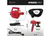 Strend Pro JS-FB17AII Striekacia elektrická pištoľ s kompresorom 650W, 800 ml