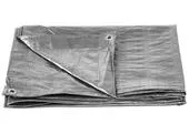 Plachta Tarpaulin Medium 15x20 m, 100 g/m, zakrývacia, SILVER, strieborná, s okami